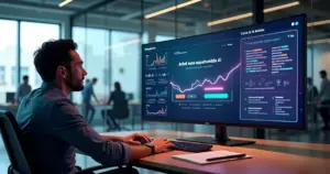 Dashboard de CRM com IA exibindo automação, pedido de aprovação e explicação da decisão